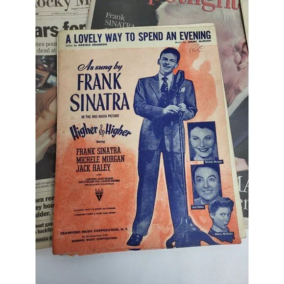 Frank Sinatra Memorabilia Lot: Magazines, Sheet, Newspaper Vintage Collectibles - Picture 3 of 7